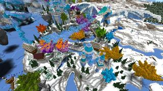 Screenshot of the Minecraft Bedrock Marketplace product Frozen Kingdom created by Shaliquinn's Schematics.