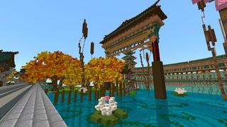 Screenshot of the Minecraft Bedrock Marketplace product Garden of Tranquility created by Shaliquinn's Schematics.