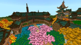 Screenshot of the Minecraft Bedrock Marketplace product Garden of Tranquility created by Shaliquinn's Schematics.