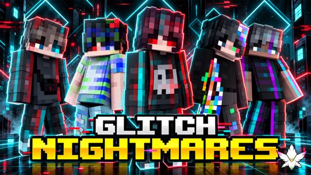 Thumbnail of the Minecraft Bedrock Marketplace product Glitch Nightmares created by Shaliquinn's Schematics.