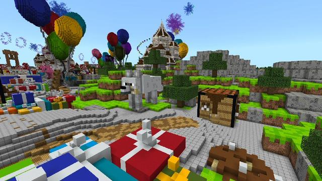 Screenshot of the Minecraft Bedrock Marketplace product Happy Birthday created by Shaliquinn's Schematics.