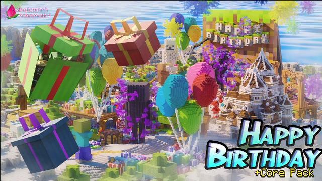 Thumbnail of the Minecraft Bedrock Marketplace product Happy Birthday created by Shaliquinn's Schematics.
