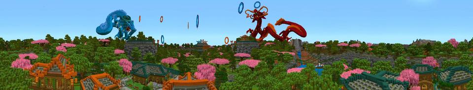 Panorama of the Minecraft Bedrock Marketplace product Harmony of Nature created by Shaliquinn's Schematics.