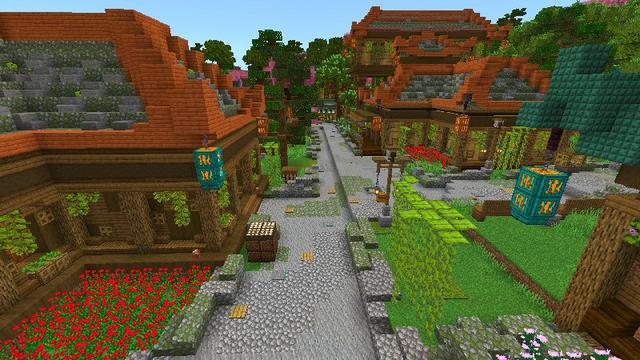 Screenshot of the Minecraft Bedrock Marketplace product Harmony of Nature created by Shaliquinn's Schematics.