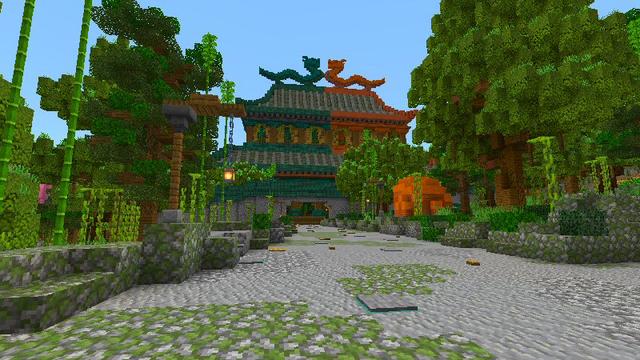 Screenshot of the Minecraft Bedrock Marketplace product Harmony of Nature created by Shaliquinn's Schematics.