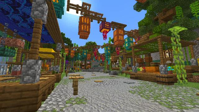 Screenshot of the Minecraft Bedrock Marketplace product Harmony of Nature created by Shaliquinn's Schematics.