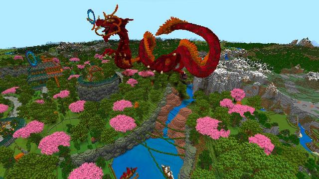 Screenshot of the Minecraft Bedrock Marketplace product Harmony of Nature created by Shaliquinn's Schematics.