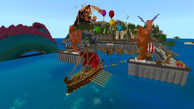 Screenshot of the Minecraft Bedrock Marketplace product Heraklion City created by Shaliquinn's Schematics.