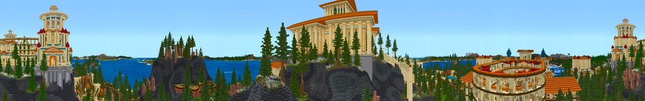Panorama of the Minecraft Bedrock Marketplace product Heroicis created by Shaliquinn's Schematics.