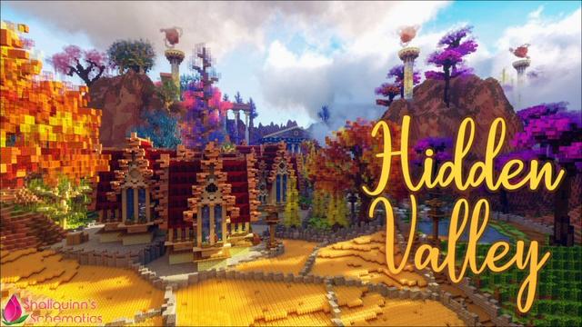 Thumbnail of the Minecraft Bedrock Marketplace product Hidden Valley created by Shaliquinn's Schematics.