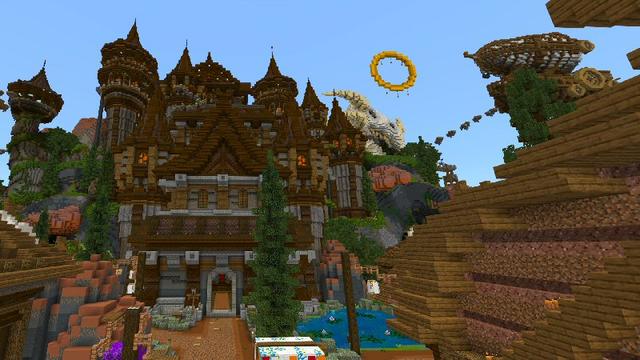 Screenshot of the Minecraft Bedrock Marketplace product Home of Dragons created by Shaliquinn's Schematics.