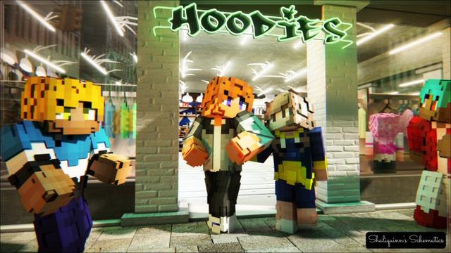 Thumbnail of the Minecraft Bedrock Marketplace product Hoodies Skin Pack created by Shaliquinn's Schematics.