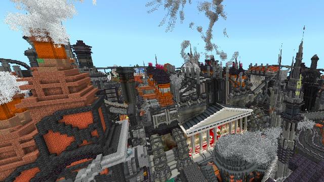 Screenshot of the Minecraft Bedrock Marketplace product Industrial City created by Shaliquinn's Schematics.
