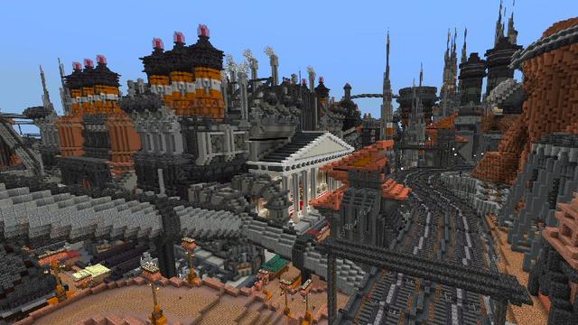 Screenshot of the Minecraft Bedrock Marketplace product Industrial City created by Shaliquinn's Schematics.