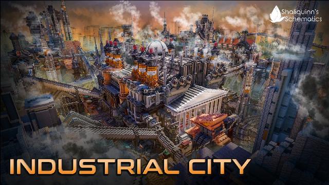Thumbnail of the Minecraft Bedrock Marketplace product Industrial City created by Shaliquinn's Schematics.