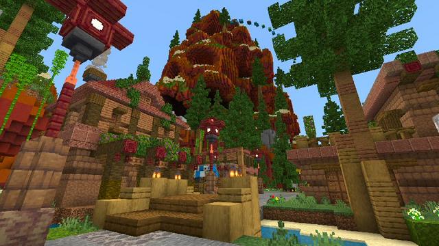 Screenshot of the Minecraft Bedrock Marketplace product Island of Ruins created by Shaliquinn's Schematics.