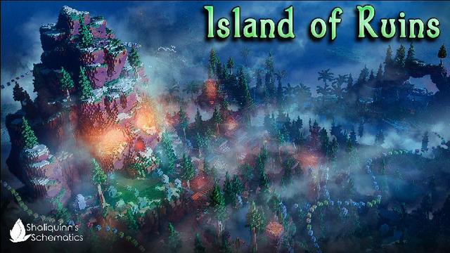 Thumbnail of the Minecraft Bedrock Marketplace product Island of Ruins created by Shaliquinn's Schematics.