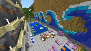 Screenshot of the Minecraft Bedrock Marketplace product Island Vacation created by Shaliquinn's Schematics.