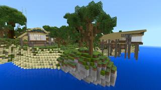 Screenshot of the Minecraft Bedrock Marketplace product Island Vacation created by Shaliquinn's Schematics.