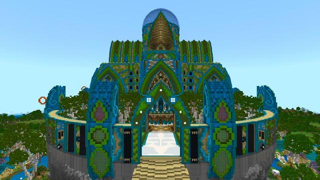 Screenshot of the Minecraft Bedrock Marketplace product Lake Town created by Shaliquinn's Schematics.