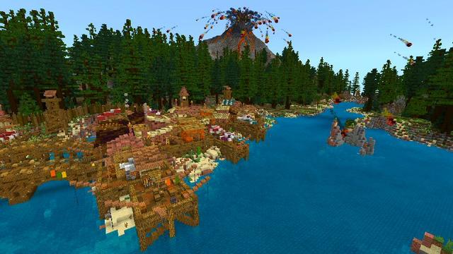 Screenshot of the Minecraft Bedrock Marketplace product Lost Island created by Shaliquinn's Schematics.