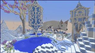 Screenshot of the Minecraft Bedrock Marketplace product Lunar Love created by Shaliquinn's Schematics.