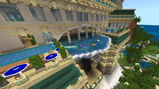 Screenshot of the Minecraft Bedrock Marketplace product Luxury Resort created by Shaliquinn's Schematics.