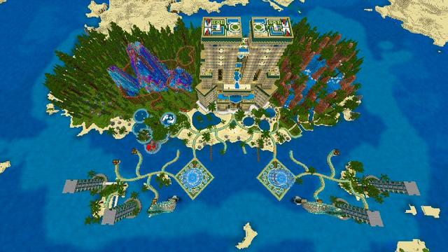 Screenshot of the Minecraft Bedrock Marketplace product Luxury Resort created by Shaliquinn's Schematics.