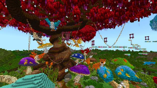 Screenshot of the Minecraft Bedrock Marketplace product Magical Garden created by Shaliquinn's Schematics.