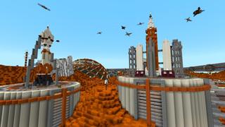 Screenshot of the Minecraft Bedrock Marketplace product Mars Colony created by Shaliquinn's Schematics.