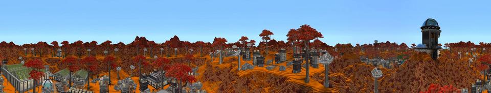 Panorama of the Minecraft Bedrock Marketplace product Mars Expedition created by Shaliquinn's Schematics.