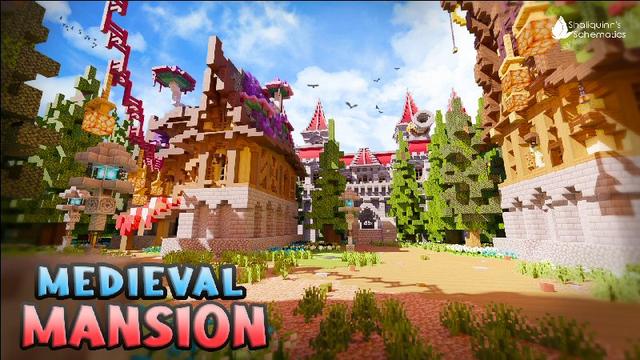 Thumbnail of the Minecraft Bedrock Marketplace product Medieval Mansion created by Shaliquinn's Schematics.