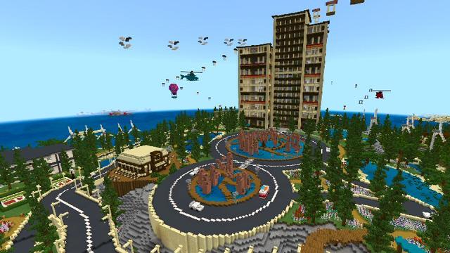 Screenshot of the Minecraft Bedrock Marketplace product Millionaire Island created by Shaliquinn's Schematics.