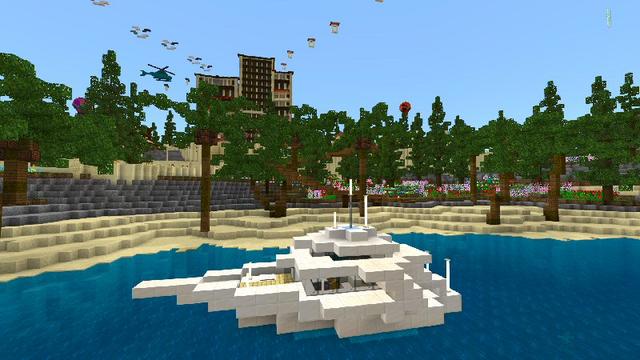 Screenshot of the Minecraft Bedrock Marketplace product Millionaire Island created by Shaliquinn's Schematics.