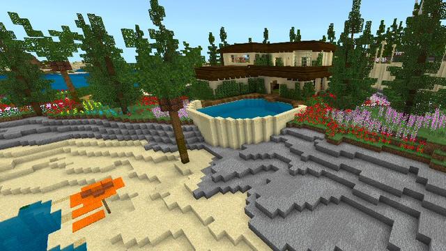 Screenshot of the Minecraft Bedrock Marketplace product Millionaire Island created by Shaliquinn's Schematics.