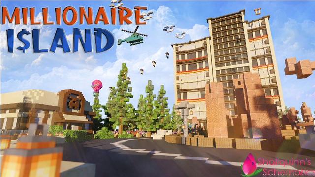 Thumbnail of the Minecraft Bedrock Marketplace product Millionaire Island created by Shaliquinn's Schematics.