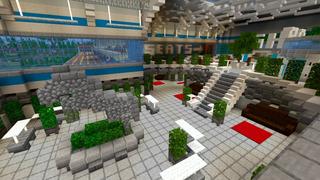 Screenshot of the Minecraft Bedrock Marketplace product Minetown Derby created by Shaliquinn's Schematics.