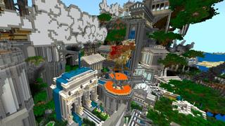 Screenshot of the Minecraft Bedrock Marketplace product Mount Olympus created by Shaliquinn's Schematics.