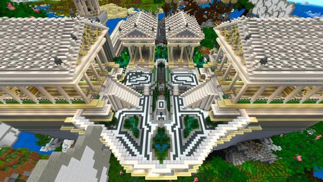 Screenshot of the Minecraft Bedrock Marketplace product Mount Olympus created by Shaliquinn's Schematics.