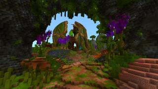 Screenshot of the Minecraft Bedrock Marketplace product Mysterious Fairy Forest created by Shaliquinn's Schematics.