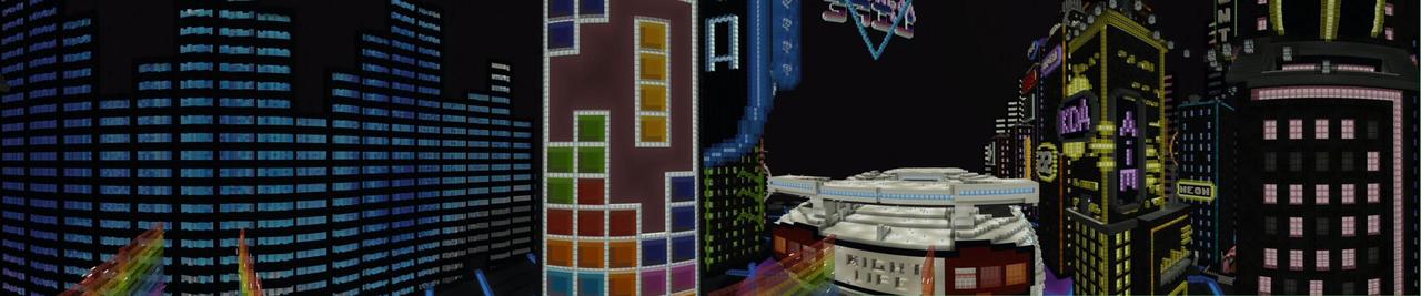 Panorama of the Minecraft Bedrock Marketplace product Nightlife created by Shaliquinn's Schematics.