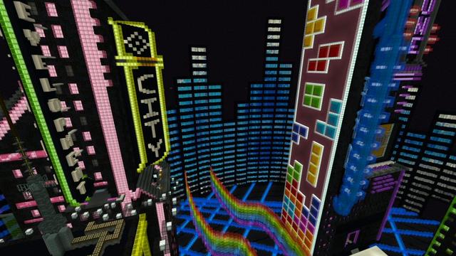 Screenshot of the Minecraft Bedrock Marketplace product Nightlife created by Shaliquinn's Schematics.