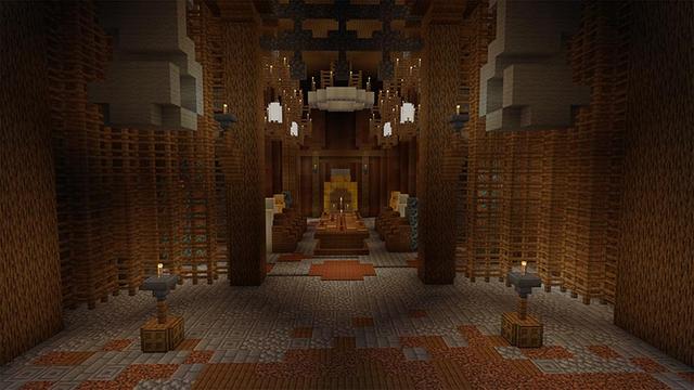 Screenshot of the Minecraft Bedrock Marketplace product Norse Feast Hall created by Shaliquinn's Schematics.