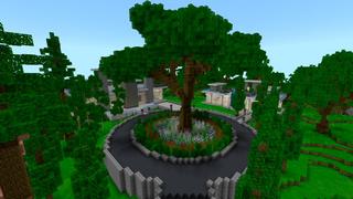 Screenshot of the Minecraft Bedrock Marketplace product Oak Valley Golf Course created by Shaliquinn's Schematics.