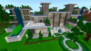 Screenshot of the Minecraft Bedrock Marketplace product Oak Valley Golf Course created by Shaliquinn's Schematics.