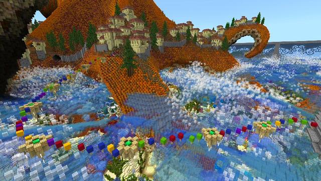 Screenshot of the Minecraft Bedrock Marketplace product Octo Island created by Shaliquinn's Schematics.