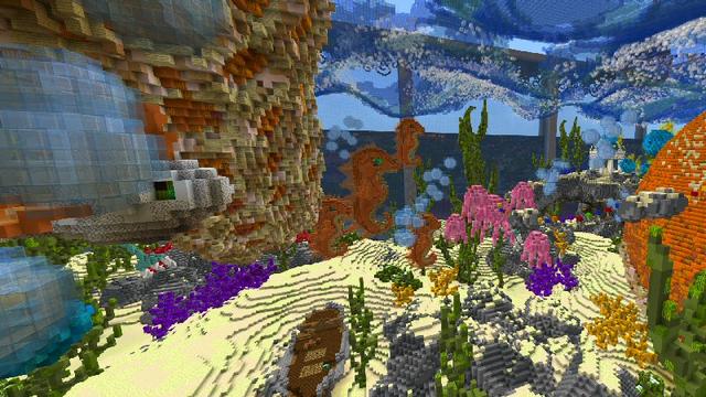 Screenshot of the Minecraft Bedrock Marketplace product Octo Island created by Shaliquinn's Schematics.
