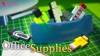 Thumbnail of the Minecraft Bedrock Marketplace product Office Supplies created by Shaliquinn's Schematics.