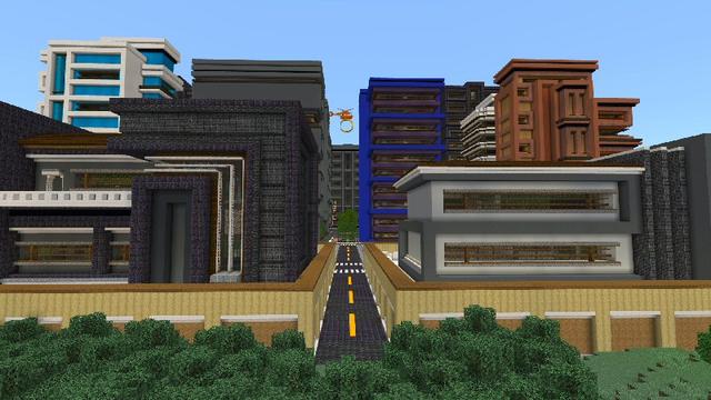 Screenshot of the Minecraft Bedrock Marketplace product Opole City created by Shaliquinn's Schematics.
