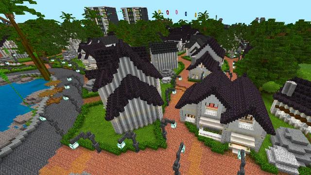 Screenshot of the Minecraft Bedrock Marketplace product Palm Resort created by Shaliquinn's Schematics.